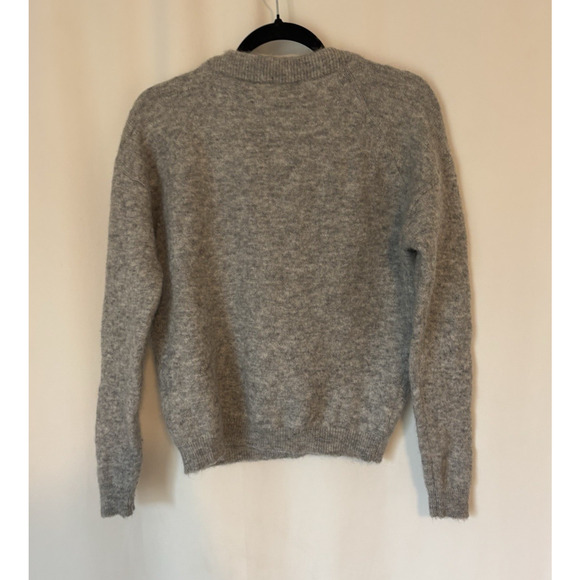 Acne Studios Crew Neck Sweater Small Womens Gray Mohair Wool - Picture 2 of 9